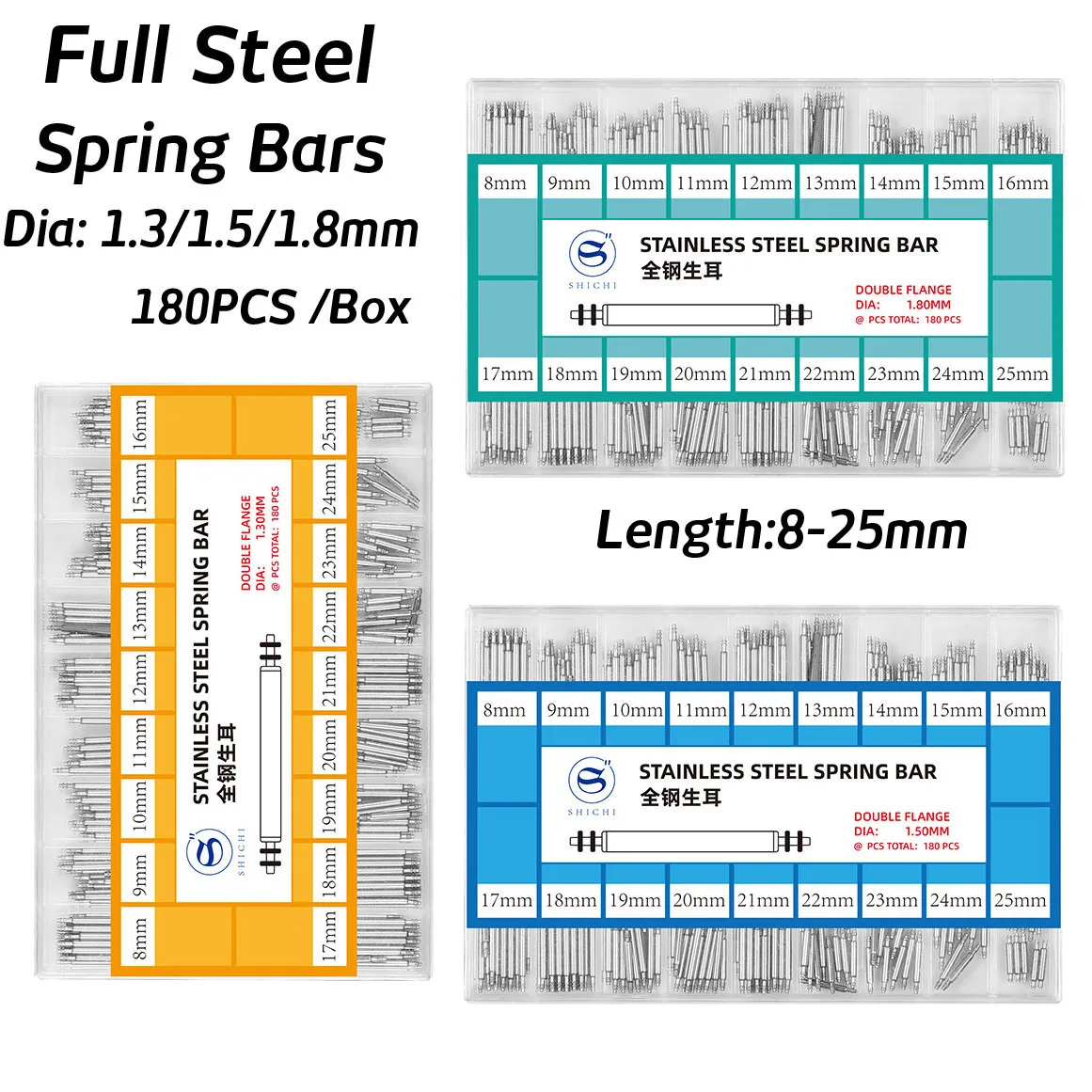 180PCS 1.3mm 1.5mm 1.8mm Stain - Spring Bar Tool Set review and price
