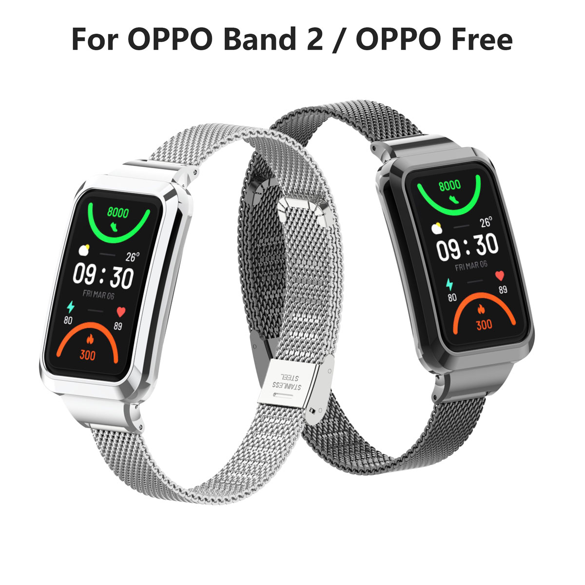 Suitable for Oppo Band 2 Stain - Mesh Strap Metal review and price