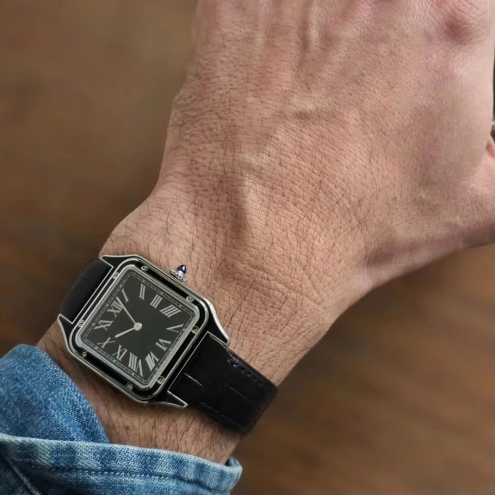 15.5mm 17.5mm 19mm Alligator P - Cartier Watch Santos review and price