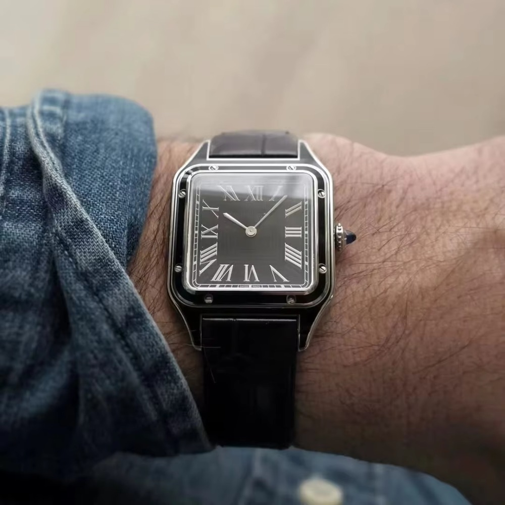 15.5mm 17.5mm 19mm Alligator P - Cartier Watch Santos review and price
