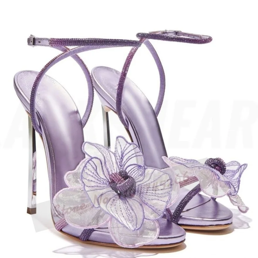 Silver Metal Blade Heel Fairy  - Mesh Strap Metal review and price