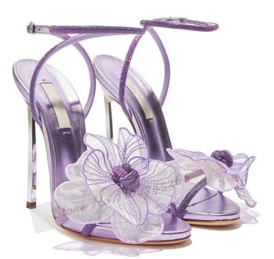 Silver Metal Blade Heel Fairy  - Mesh Strap Metal review and price
