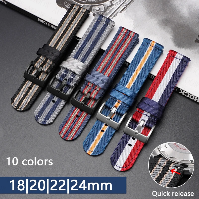 18/20/22/24mm Nylon Strap for  - Omega Watch Seamaster review and price