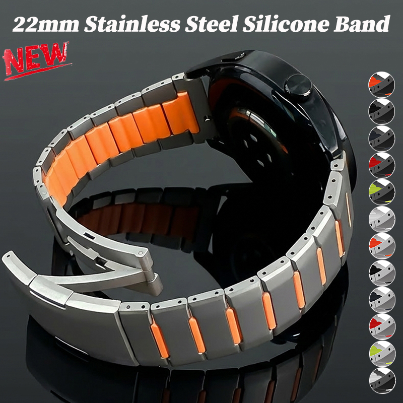 22mm Stainless Steel Silicone  - Silicone Watch Band 22Mm review and price
