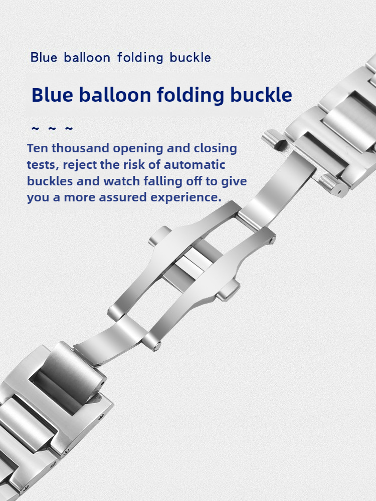 Stainless steel watch strap is - Cartier Watch Ballon Bleu review and price