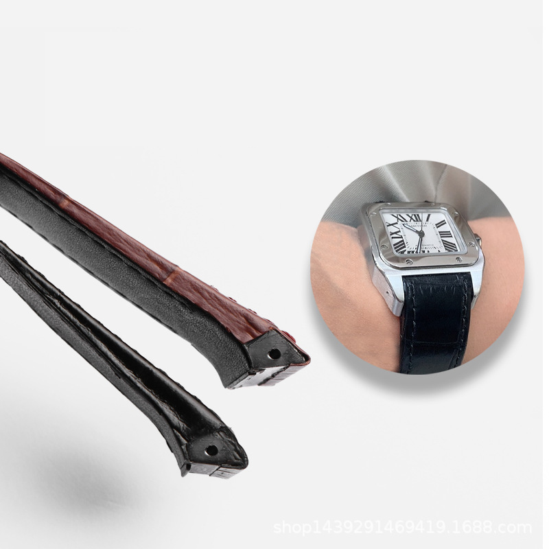 Genuine Leather High Quality W - Cartier Watch Santos review and price