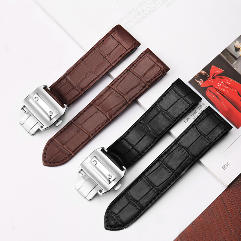 Genuine Leather High Quality W - Cartier Watch Santos review and price