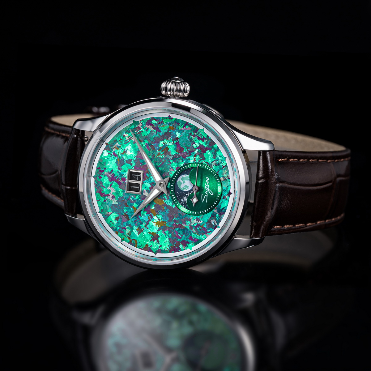 Sugess Watch of Men Moonphase  - Omega Watch Constellation review and price