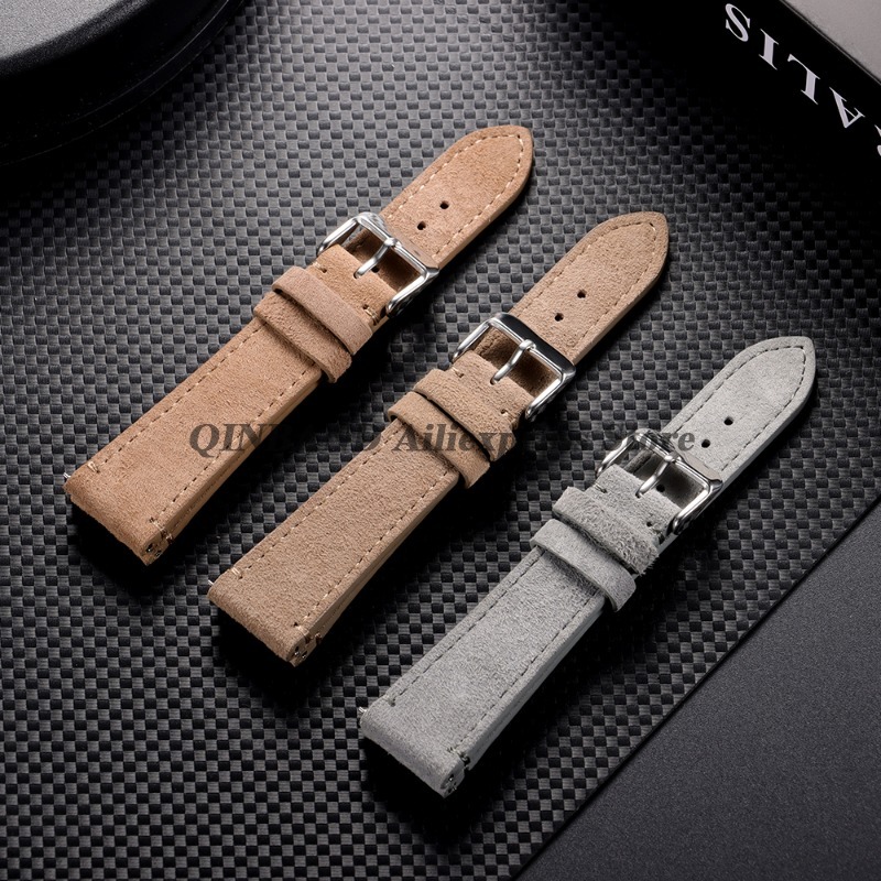 20/22mm Suede Genuine Leather  - Suede Strap Watch review and price