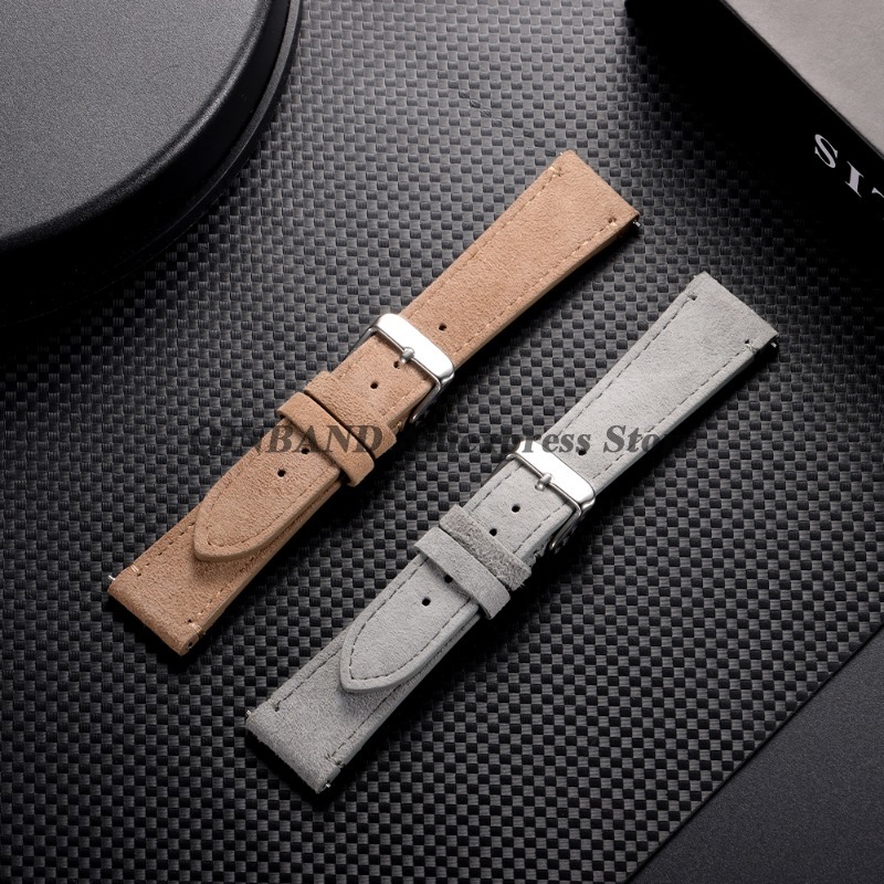 20/22mm Suede Genuine Leather  - Suede Strap Watch review and price
