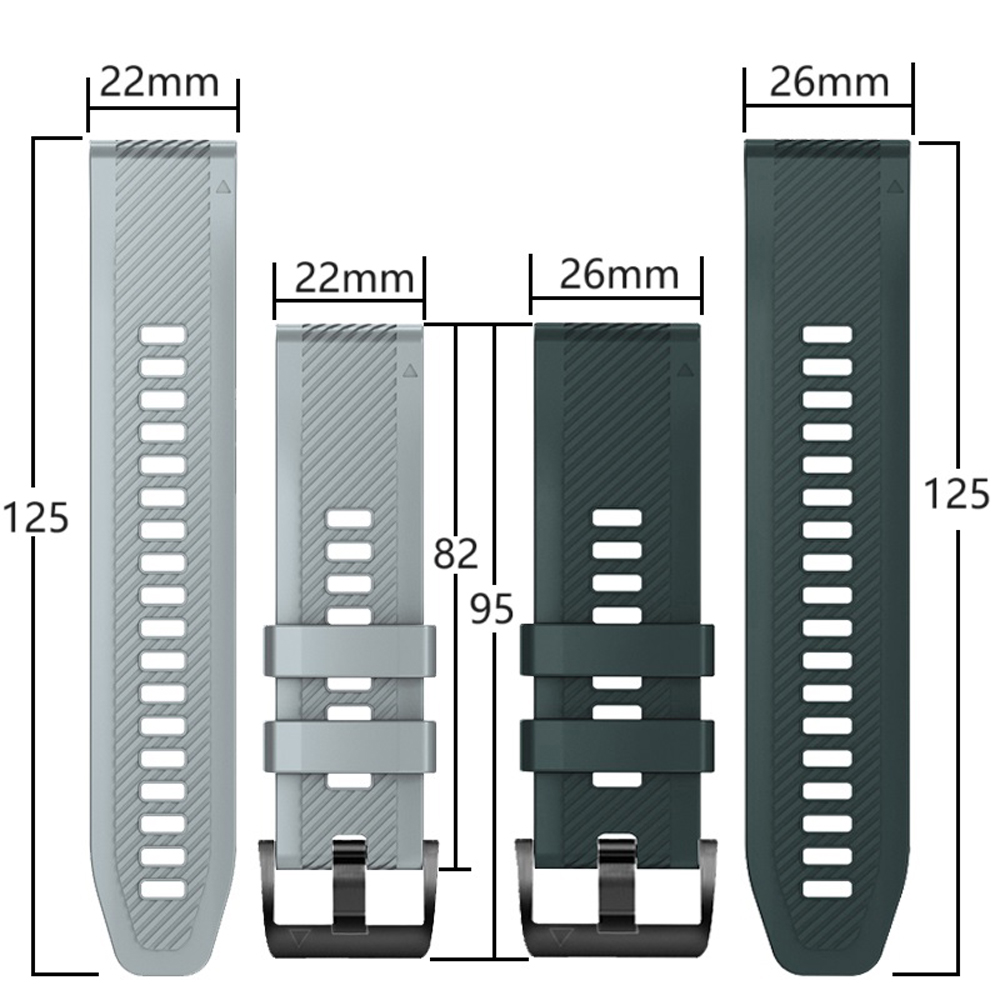 26/22mm Watch Strap For Garmin - Silicone Watch Band 22Mm review and price