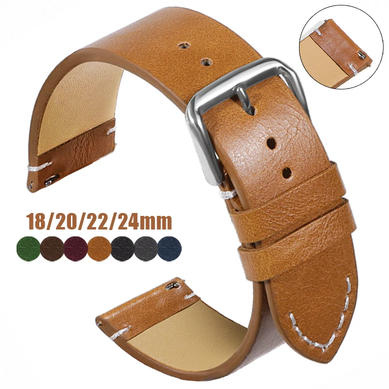 Genuine Leather Strap 18mm 20m - Leather Strap Quick Release review and price