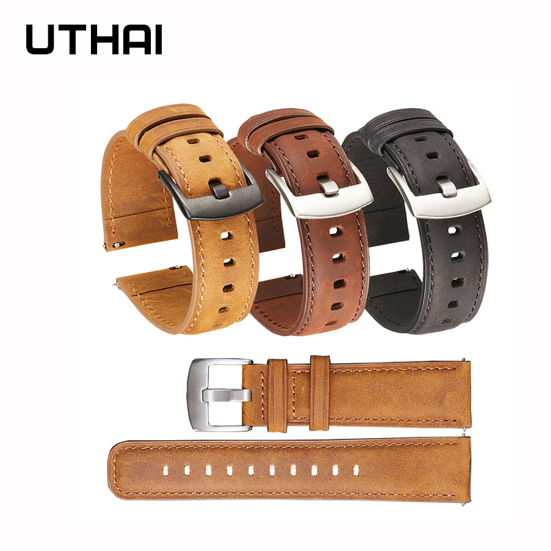UTHAI Z85 Calf Leather Watchba - Leather Strap Quick Release review and price