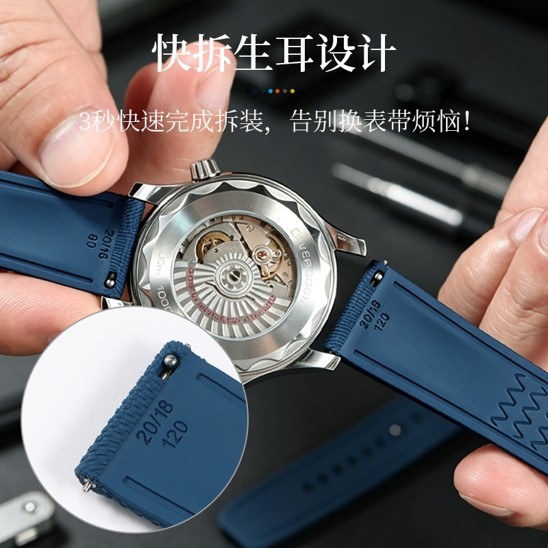 Fluororubber Watch Strap, Nylo - Seiko Watch 5 Sports review and price