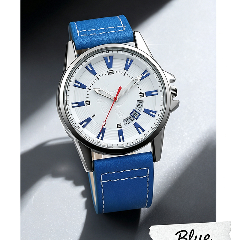 Men Student Quartz Wrist Watch - Leather Watch Band Men review and price